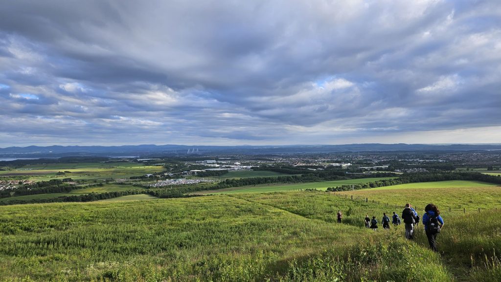 View from the top of the hill of Beath